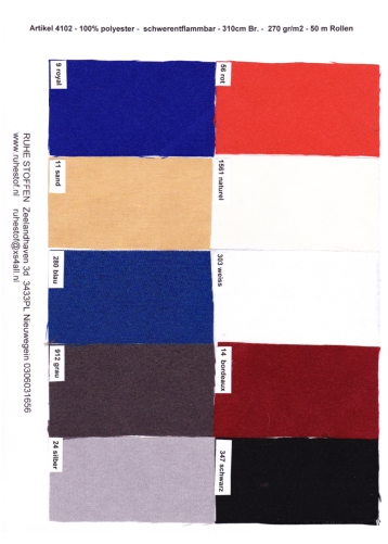 Polyester brandwerend